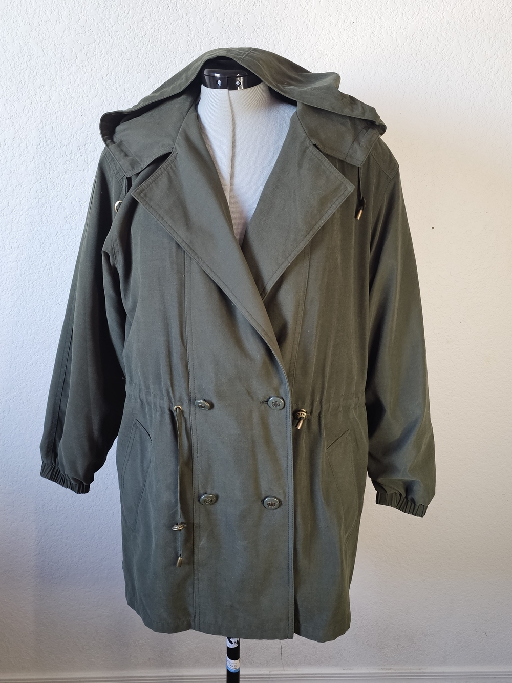 Gallery Olive Utility Hooded Jacket